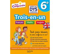 Trois-en-un 6e Français Maths Anglais