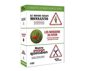 Trois enquêtes de Marie-Monique Robin - Notre poison quotidien + Le monde selon Monsanto + Les moissons du futur [Francia] [DVD]