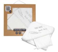 TROIS KILOS SEPT - Juego de baño (miniNous) - Capa de baño con capucha + guante de baño Assorti - Para bebé
