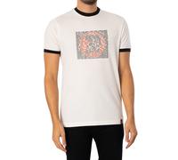 Trojan de los hombres Camiseta con logo del artista, Negro