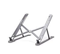 Trojan Pro Folding Desktop Laptop Stand | Diseño Plegable Perfecto para Viajar, Sistema de Ángulo de Ocho Muescas, Aluminio Ligero, Estuche de Transporte