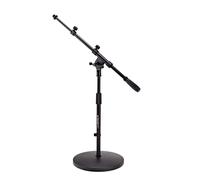 Trojan Pro Short Round Base Mic Stand with Telescopic Boom