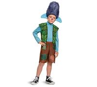 Troll Movie 2 Branch Costume, Trolls World Tour Children's Classic Dress Up Outfit for Boys, Kids Size Small (4-6)