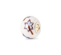 Trollbeads Abalorio de cristal, diseño de armonía callejera, hecho a mano, para pulseras, regalo de joyería coleccionable para mujer