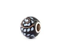 Trollbeads Abalorio de cristal Midnight Pulse | Elegante abalorio de cristal hecho a mano para pulseras y joyas