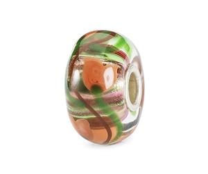 Trollbeads Colección otoñal Pfötchenliebe Cuentas de cristal, talla única, Vidrio, No es una piedra preciosa