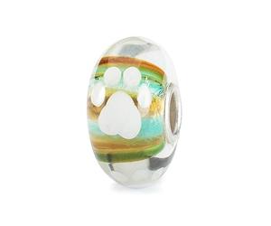 Trollbeads Colección otoñal Pfötchenliebe Cuentas de cristal, talla única, Vidrio, No es una piedra preciosa