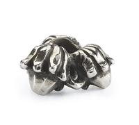 Trollbeads Colección otoñal Pfötchenliebe Silberbeads, talla única, Plata esterlina, No es una piedra preciosa