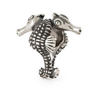Trollbeads Colección Primavera Carpe Diem 2025 Cuentas de Plata Hecho a Mano (TAGBE-20305 Caballito de Mar)