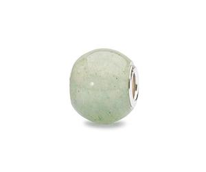 Trollbeads Colgante de aventurina redonda de piedra preciosa en color verde TSTBE-00018, talla única, Piedra preciosa, No es una piedra preciosa