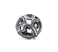 Trollbeads Cuenta de Plata 925 para Mujer, sinfonía de Corazones, TAGBE-20159
