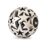 Trollbeads Estrellas de invierno y deseos 2024 cuentas de plata hechas a mano, 0, Plata de ley, 0