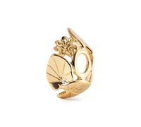 Trollbeads Lily's Cradle, cuentas chapadas en oro