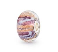 Trollbeads Melodía en violeta Glasbead TGLBE-30102, talla única, Vidrio, No es una piedra preciosa