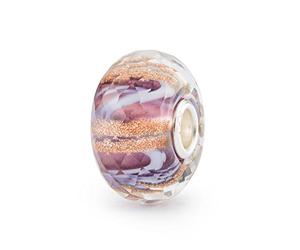 Trollbeads Melodía en violeta Glasbead TGLBE-30102, talla única, Vidrio, No es una piedra preciosa