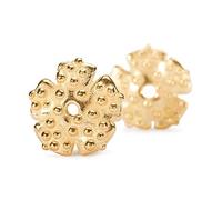 Trollbeads Morning Dew TGPEA-00005 - Pendientes para mujer, plata 925, parcialmente chapados en oro