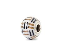Trollbeads Rhythm Lines - Abalorio de cristal hecho a mano para pulseras y collares
