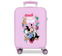 Joumma Disney Minnie Cute & Fun Maleta de Cabina Lila 33x50x20 cm Rígida ABS Cierre de combinación Lateral 28L 2,2kg 4 Ruedas Dobles Equipaje de Mano