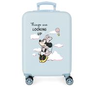 TROLLEY ABS 50CM.4R. MINNIE THINGS ARE LOOKING UP AZUL CLARO