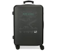 Pepe Jeans Davis Maleta mediana Negro 46x65x23 cms Rígida ABS Cierre de combinación lateral 56 3 kgs 4 Ruedas dobles