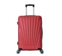 TROLLEY ADC Maleta de Cabina - 55x34x23 cm, 39 L Maleta de Viaje, ABS Ligero y Resistente, 4 Ruedas Dobles Silenciosas 360, Candado de Combinación - Colección Elegance - Burdeos