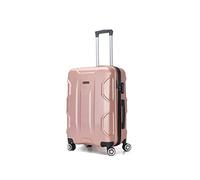 TROLLEY ADC Maleta de Cabina - 55x34x23 cm, 39 L Maleta de Viaje, ABS Ligero y Resistente, 4 Ruedas Dobles Silenciosas 360, Candado de Combinación - Colección Palace - Oro Rosa