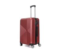 TROLLEY ADC - Maleta de Viaje Grande 75x46x28 cm - Rígida y Espaciosa - 4 Kg - 94 litros - 4 Ruedas Dobles Silenciosas - Manejable, Práctica e Impermeable - Colección Luton Superfly - Burdeos