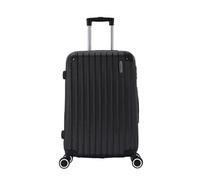 TROLLEY ADC Maleta Grande - 76x45x28 cm, 94 L Maletas de Viaje Grandes 23 Kilos, ABS Ligero y Resistente, 4 Ruedas Dobles Silenciosas 360, Candado de Combinación - Colección Corner - Negro
