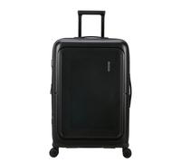 American Tourister Carrito duro mediano expandible con 4 ruedas giratorias y cerradura integrada con combinación de 3 dígitos con función TSA, cuenta con un gran compartimento principal, correas