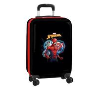 Safta Trolley de cabina SPIDERMAN 20" con ruedas, candado de seguridad, ligero, 34.5x20x55 cm Negro