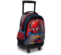 Trolley Escuela Spider-Man Multicolor, Mochila Escolar, Trolley Viaje Niño, Multicolor, Talla única, Escuela