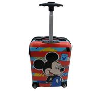 Trolley Maleta para Disney Mickey Mickey Mouse Rígido de Viaje para Niños Equipaje de Mano Resistente y Ligero de ABS con Mango Telescópico Ajustable y 2 Ruedas 23L, 42x19,5x29 cm. Multicolor,