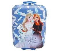 Trolley rígido Frozen Anna Olaf,Maleta de viaje Disney para niños, equipaje de mano resistente y ligero de ABS con mango telescópico ajustable y 2 ruedas 23L, 42 x 19,5 x 29 cm, multicolor