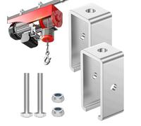 Trolley Track Support Bracket,2X Track Hanger Bracket for Trolley - Nut-Mounted Stainless Steel Trolley Bracket Heavy-Duty for Mall, Balcony
