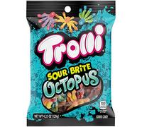 Trolli Brite Octopus Gummy Candy, 4.25 Ounce, Pack of 12