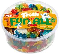 Trolli Fun For All - Gomitas de gomitas con sabor a frutas, 1 kg, paquete compartido, ideal para regalo de cumpleaños y suministros de oficina, vendido por Essential Products
