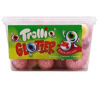 Trolli Glotzer Caramelos de Ojos Terroríficos, Dulces con Relleno Super Ácido, 60 Piezas, 1,1Kg