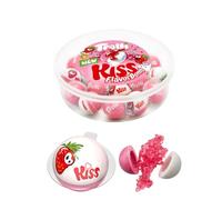 Trolli - Gominola Rellena, Envase Individual, sin Gluten | Tarro 85 Unidades (Kiss Flavor Bomb 19u) | 1.6 kg