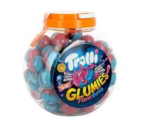 Trolli Tarro 60 Uds - Gominolas Rellenas con Centro Líquido - Flavor Fruit Mix, Kiss Strawberry, Flavor Bomb Glumies y Pop Eye - Chuches Sabor Frutas Variadas (BOMB GLUMIES)