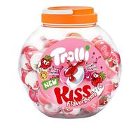 Trolli Tarro 60 Uds - Gominolas Rellenas con Centro Líquido - Flavor Fruit Mix, Kiss Strawberry, Flavor Bomb Glumies y Pop Eye - Chuches Sabor Frutas Variadas (BOMB KISS FRESA)