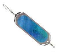 Trolling Flash Board para pesca de salmón, cebo de metal reflectante con rodamiento giratorio para pesca en el mar, señuelo de 18,5 cm en varios colores (10#)