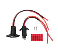 Trolling Motor Plug And Receptacle Sturdy Quick Installation Kit For Marine Boats Kayaks Working Voltage DC12V To 24V Wire Gauge 10AWG