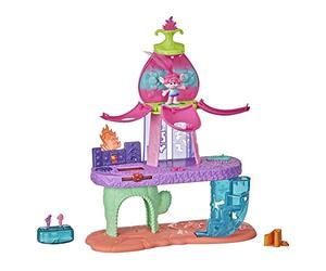 TROLLS DreamWorks World Tour Blooming Pod Stage Musical Toy, Plays 3 Different Songs, Playset for Girls and Boys 4 Years and Up