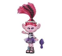 TROLLS DreamWorks World Tour Glam Rockin' Poppy - Muñeca de Moda con Vestido, Zapatos y más, Juguete Moda para niñas