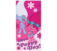 TROLLS Next Door Universal Toalla Poppy Hair Microfibra, Multicolor, One Size