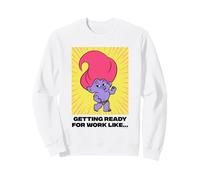 Trolls preparándose para Trabajar como Sudadera