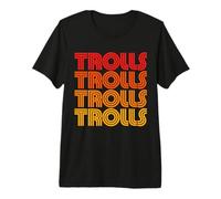 Trolls Retro Vintage Clásico Ogre, Bestia Duende Monstruo Broma Camiseta Premium
