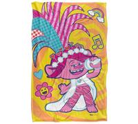 Trolls Sing It Loud Poppy Manta súper suave con tacto sedoso - 91 x 147 cm