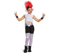 Trolls World Tour - Disfraz de Barb para niños, talla mediana (7-8)