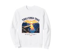 Trolltunga Trail Noruega Senderismo Fiordo Atardecer Sudadera